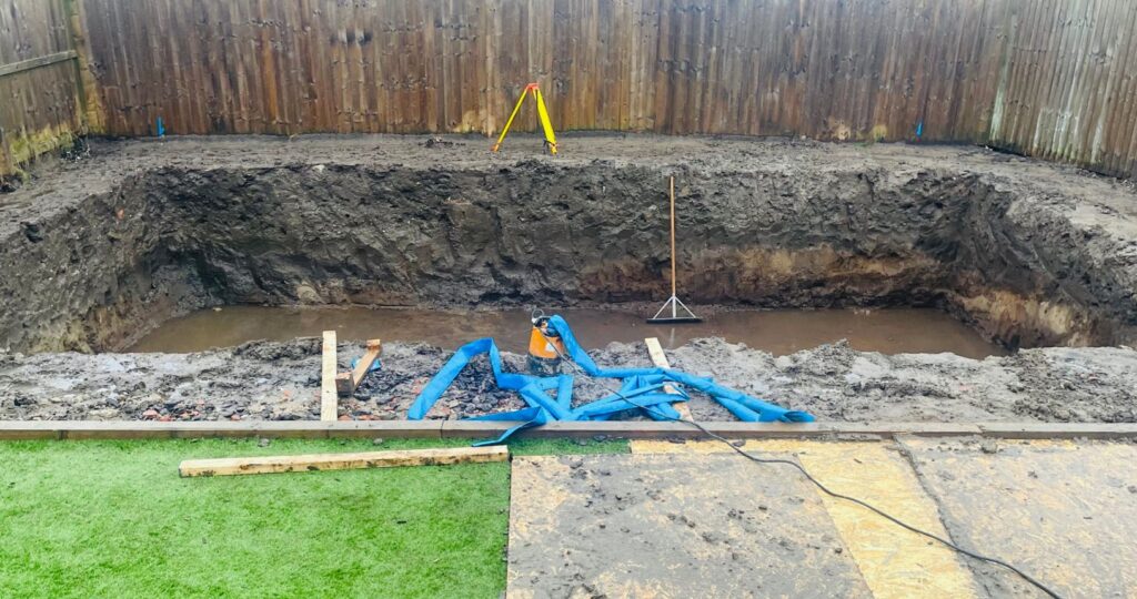Digging-out-the-pool - Crystal Leisure Swimming Pools