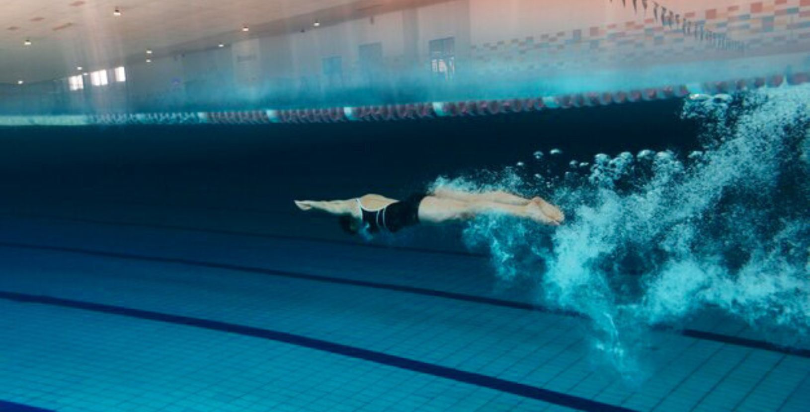 lady swimming in pool