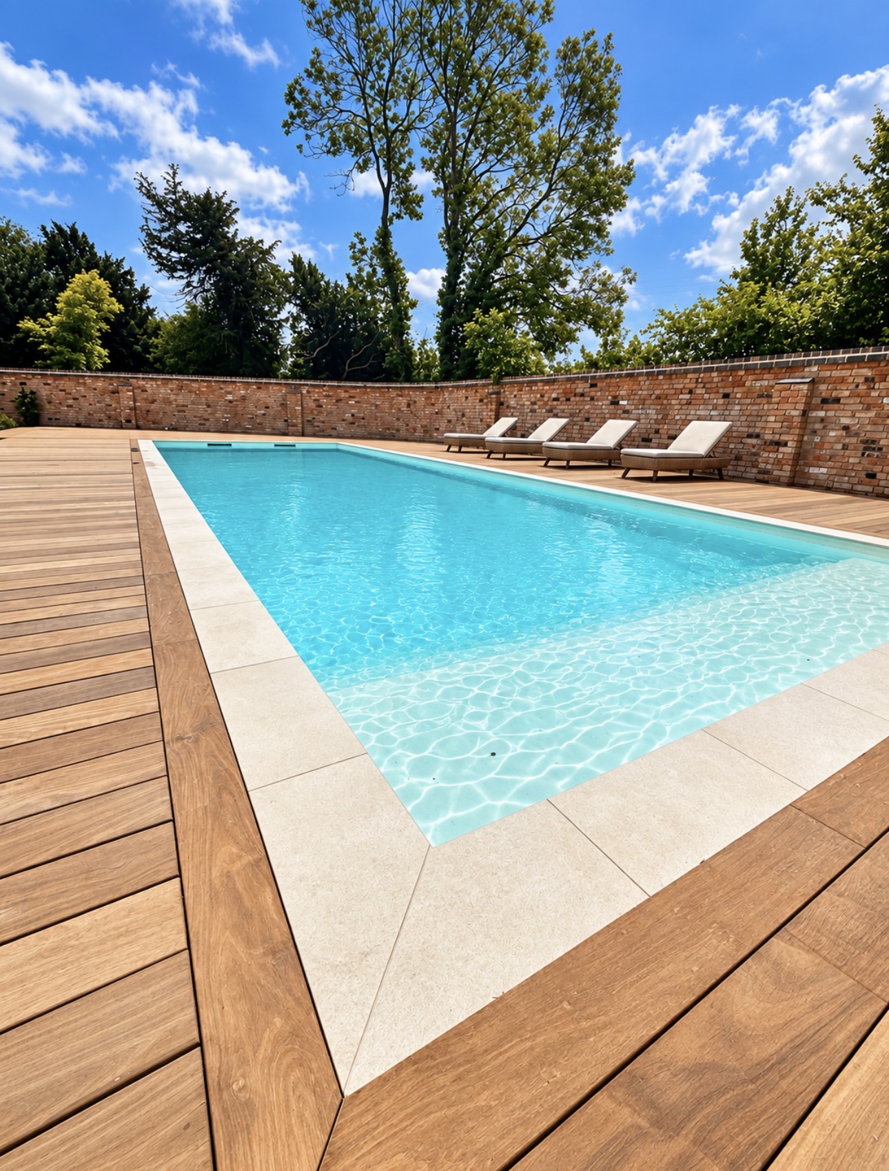 Bespoke Flexline swimming pool installed by Crystal Leisure