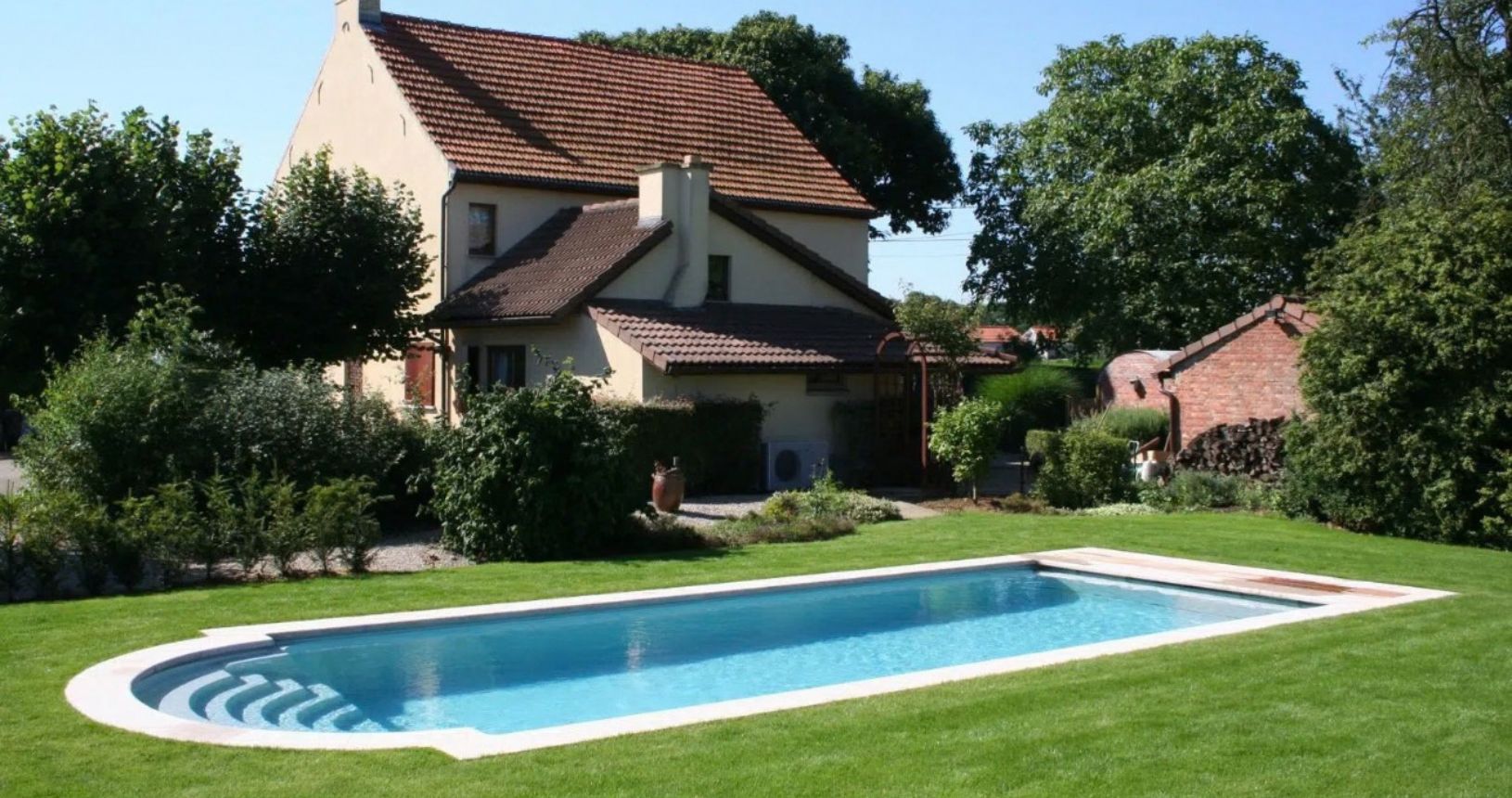 Outdoor LPW swimming pool installed by Crystal Leisure